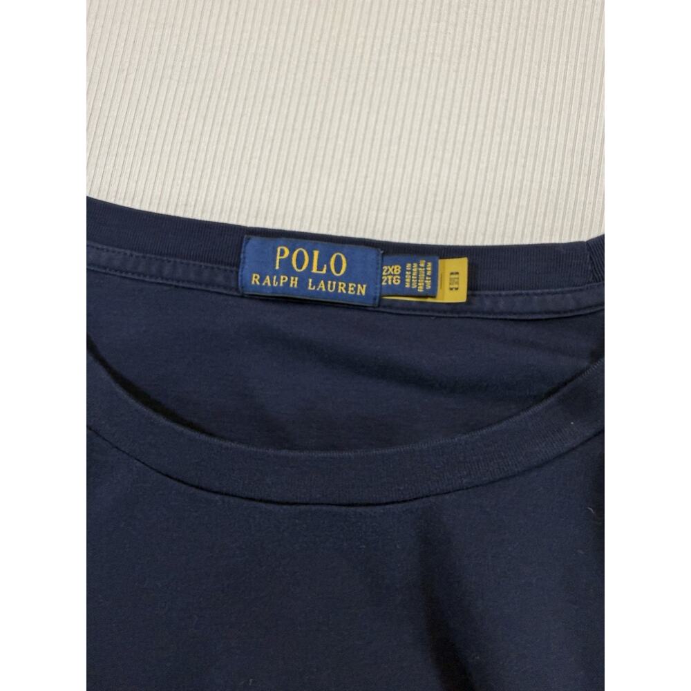 Polo Ralph Lauren Mens 2XB Navy Blue Crew Neck Short Sleeve Pony Logo T-Shirt - Picture 2 of 6